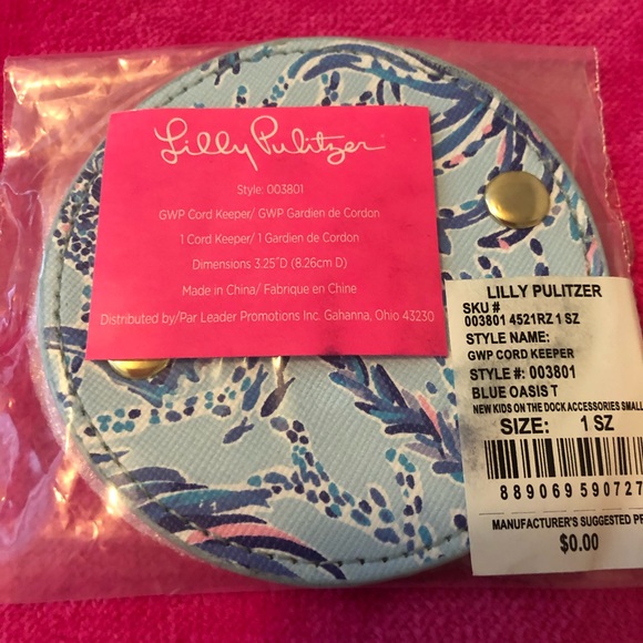 Lilly Pulitzer cord keeper - Picture 3 of 4